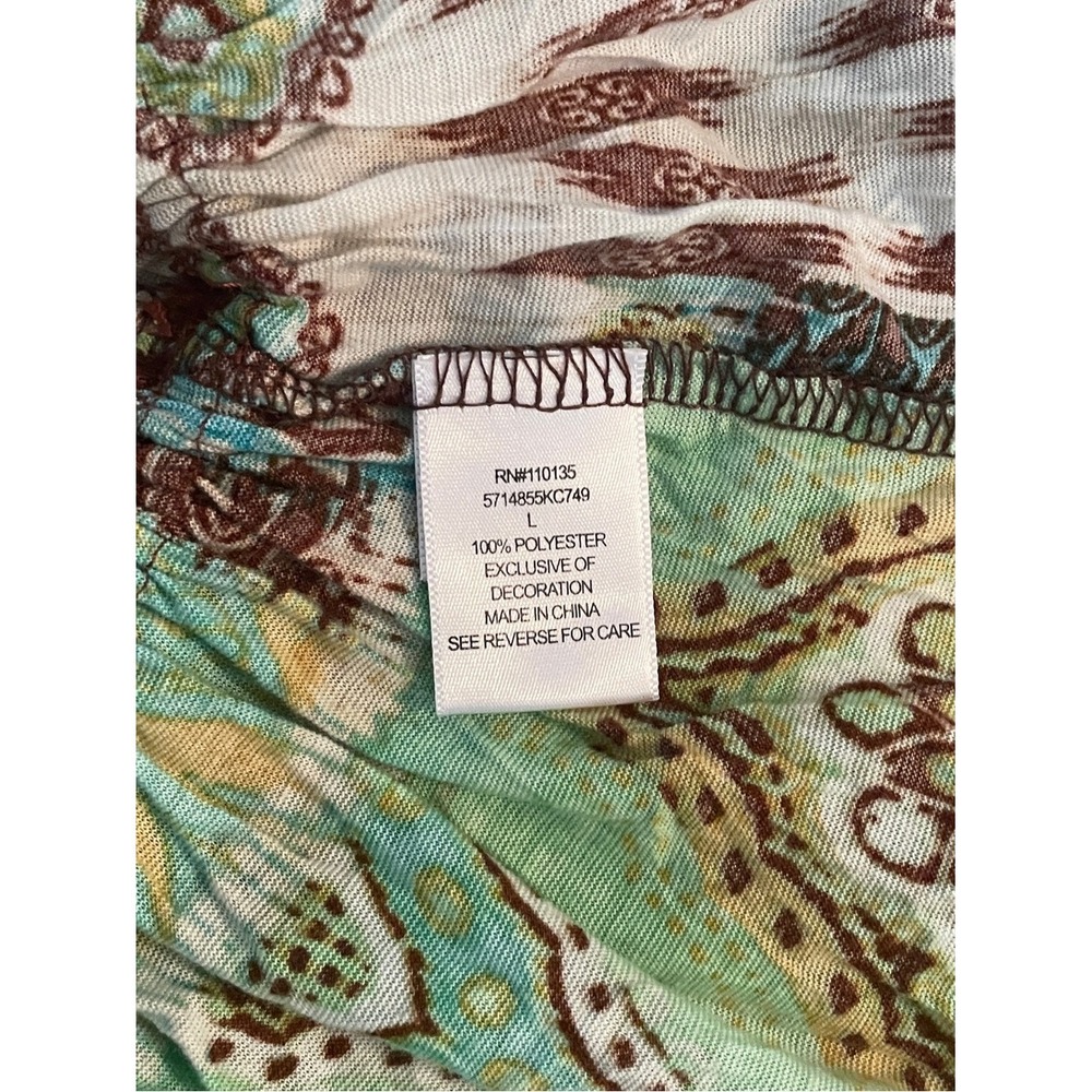 3 Girls Colorful Boho Peasant Tops Size Large - Picture 14 of 16
